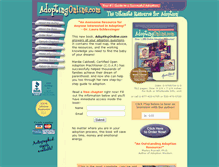 Tablet Screenshot of adoptingonline.com